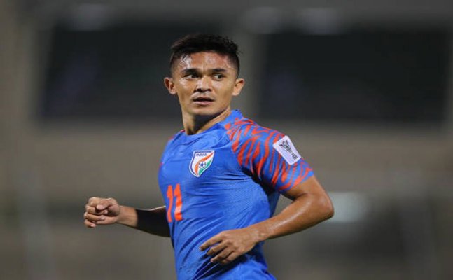  India's Sunil Chhetri surpasses Lionel Messi's tally of int'l goals, only behind Cristiano Ronaldo